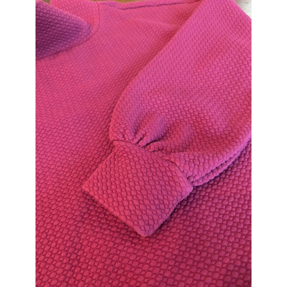 Calia by Carrie Underwood Textured Cowl Neck Sweatshirt Top Burgundy Size Large - Picture 5 of 9